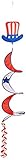 Beistle 50699 Patriotic wind-spinners、3-feet 6インチ