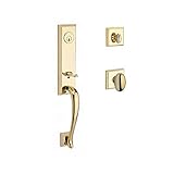 Baldwin SCDELXELLTSR003 Reserve Single Cylinder Handleset Del Mar x Ellipse with Traditional Square 