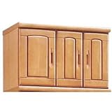 上置き(シューズボックス用棚) 幅75cm 木製 扉/棚板付き 日本製 ナチュラル 【完成品】【開梱設置】【代引不可】