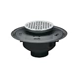 Oatey 82124 ABS調節可能な商用Drain with 15.24 CM BR Grate、4インチ