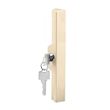 Prime-Line Products C 1121 Sliding Door Outside Pull with Key, Almond Diecast by Prime-Line Products