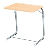 折り畳みサイドテーブル FLS-1　「多目的折り畳みテーブル！高さ、角度調節可能！隙間に収納可能」 (ナチュラル)