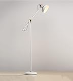 アイロンフロアランプ、北欧現代シンプル産業ロングアームベッドルームリビングルームオフィスソファ垂直フロアランプ白高1150mm クリエイティブ