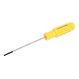 uxcell マイナスドライバー　手動式普通ドライバー　磁気チップスロット　ネジツール　オレンジ　プラスチックのハンドル　2mm