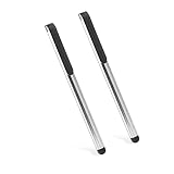 AppleのiPhoneの第一世代、3Gの第二世代、iPodのタッチのための2シルバーユニバーサルタッチスクリーンスタイラスペンのパック器用で専門的