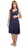 Jana Jiraマタニティ病院ガウン授乳Nightgown Jersey Laborガウン緩める US サイズ: XL カラー: ブルー