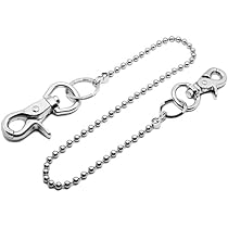 Amazon.co.jp: ロング 50cm ボールチェーン ウォレットロープ