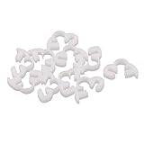 uxcell　ホースクランプ　ホースバンド　パイプファスナー　プラスチック　調整可能　バンド　3.8-4.3mm範囲　10個入り