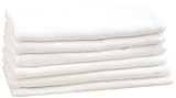 JoJo Maman B?b? A5359 Muslin Wraps White Set of 6 by JoJo Maman Bebe