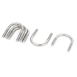 DealMux 27mm Pipe Diameter M6 Round Bend U-Bolt Fastener 2pcs
