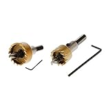 F Fityle HSS 高速鋼　ドリルビット　ホールソー　マルチビットカッター　28mm & 21mm 　