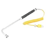 uxcell 表面熱電対 プローブ K型センサ 曲面ヘッド NR-81533B -50-700℃