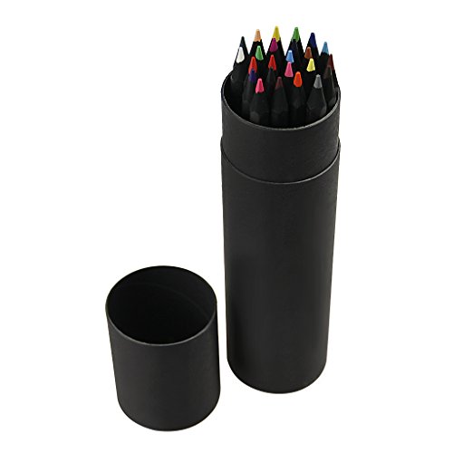 Bxt 色鉛筆 24色セット 黒木 いろえんぴつ 多色鉛筆 3 0色鉛筆 滑らか 高級鉛芯 丸缶入り 絵手紙 色えんぴつ お絵描き デッサン 高品質 大人気 こども 大人のぬりえ 筆記具 文房具 画用色鉛筆 文具百貨