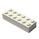(c. 20 Pieces, White) - LEGO Parts and Pieces: White 2x6 Brick x20