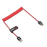 Alvin's Cables 8K 2.1 フルHDMIケーブル Z-CAM HDMIタイプAコイルケーブル ATOMOS Ninja V用 柔軟で耐久性のあるカメラケーブル BMPCC用 Panasonic S1H GH5用 Sony A7S3 A9 A74 A7siii Canon C70用