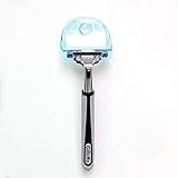 ミニサクションカップ壁掛けプラスチックバスルームカミソリホルダーシェーバースタンドサッカーバスルームストレージ（ブルー）