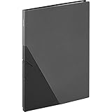 キングジム クリアファイル ジリッツ 20ポケット A4タテ 黒 8832-BK