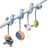 Kaloo Pram Spiral with 4 Rattle Toys (Blue) by Kaloo