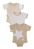 Organic Cotton Khaki Onesie Baby Bodysuit (3 to 6 Months) by Coddle Tots