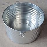 ノーブランド品 飼馬缶505φ(亜鉛メッキ鋼板オープン缶) d64a