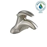 American Standard 7385.008.295 Reliant 3 Single Indexed Lever Handle Centerset Lavatory Faucet, Sati