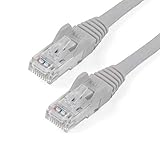 StarTech.com Cat6 LANケーブル 1m グレー ラッチカバー付き N6PATC1MGR