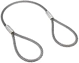 TRUSCO(トラスコ) ワイヤーロープスリング Aタイプ アルミロック 12mm×1m TWAL-12S1