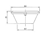 INAX　LIXIL・リクシル　トイレ　小便器用目皿　壁掛ストール用目皿　H-94（H-93の交換代替え品）　BN8（オフホワイト）