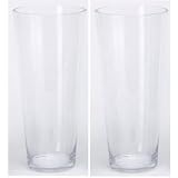 【2個セット販売】エイチツーオー　H1103　Flower Vase ガラス花瓶L　サイズ:φ19ｃｍｘ高さ42ｃｍ