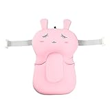 Noloo 赤ちゃん用マット お風呂マット 新生児 シャワー スポンジマット おふろ用品 保護 安心 ベビーバス用品 お風呂用ねんコロマット　フック付き片付け簡単