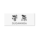丸三タカギ 彫り込み済表札 アクリル APY2-W-3-3-菅原 【完成品】