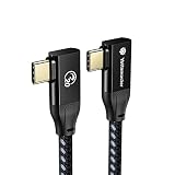 Yottamaster USB Type-C ケーブル(2m、L字型) 100W PD急速充電対応 20Gbps高速データ転送 4K@60Hz映像出力 USB3.2 Gen2x2 タイプc ケーブル E-markerチップ内蔵 Type-C機種対応 超高耐久 ブラック[P-U200-CC20-3]