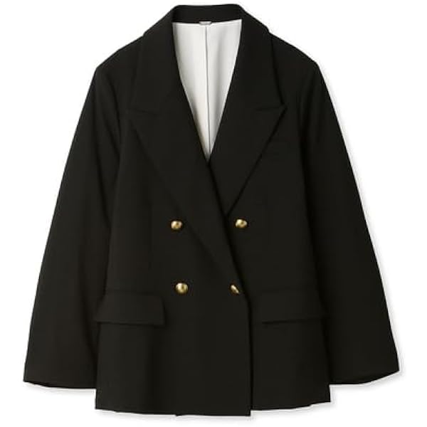 Amazon | 金釦ダブルブレストオーバージャケット | コート・ジャケット