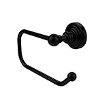 Allied Brass WP-24E-BKM Waverly Place Collection Euro Style Tissue Holder, Matte Black [並行輸入品]