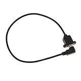 SONONIA 　2本入り　右アングル　高速　USB2.0 Bオス　to　USB Bメスソケット　パネル延長ケーブル　コード 　ブラック