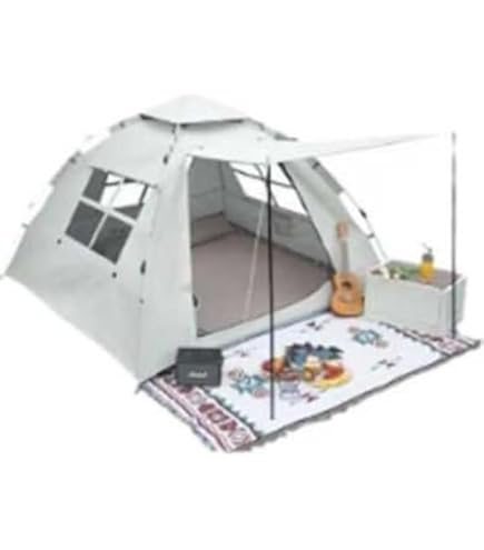 Amazon.co.jp: UNP キャビンテント 4人用 大空間 キャンプテント 簡単