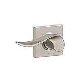 Schlage F10 SAC 619 COL Collins Trim Sacramento Hall and Closet Lever, Satin Nickel [並行輸入品]