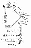 パナソニック　便座ヒンジセット　【GRXGN4617051】