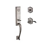 Baldwin FDDELXCURLTAR152 Reserve Full Dummy Handleset Del Mar x Curve with Traditional Arch Rose, Ma