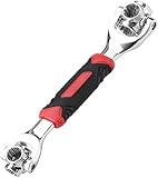 ソケットレンチ 万能ソケット 52in1 万能レンチ 強い磁気吸着 360°回転 ステンレス 多功能スプラインソケット 万能ソケット レンチ付き ユニバーサルソケット 8-19mm対応 インチのナットに対応 車･バイク修理 DIY工具 1セット入り