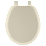 Mayfair 41EC 346 Molded Wood Toilet Seat with Lift-Off Hinges, Round, Biscuit/Linen [並行輸入品]