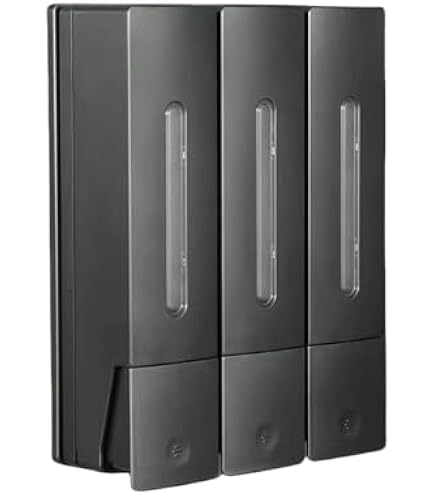 Amazon｜シャンプーボトル 3室｜壁掛けタイプ 各400ML｜シャンプー