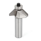 uxcell 面取りルータービット 12.7mmシャンクサイズ 12.7mm切削長さ 45度アングル