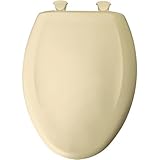 Bemia|#Bemis 1200SLOWT 341 Slow Close Sta-Tite Elongated Closed Front Toilet Seat, Jersey Cream, by 