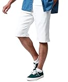 [エムアールユー] ショートパンツ メンズ ハーフパンツ ストレッチ 接触冷感 ドライ 短パン ホワイト LL