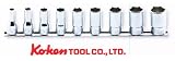 コーケン 3/8(9.5mm) SQ. 6角セミディープソケットレールセット 9ヶ組 RS3300XA/9
