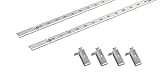南海プライウッド 棚受け シンプルステン棚柱セット シルバー 10×1820mm TBSS-S-A