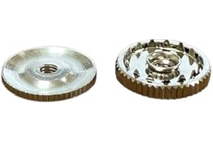 バッジの留め具 裏ネジ 『ロータリーネジ(特ネジ)・平ネジ』各１個 / 社章 校章 資格バッジ