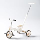Gorocking 三輪車 折りたたみ 一台四役 4in1 押し棒付き 組み立て不要 対象年齢1.5～5歳 (ホワイトエンジェル)