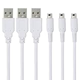 POTRRCIUSUER 3DS 充電器 充電ケーブル1.2m 3本セット USB電源コード New3DS/ New3DSLL /3DS /3DSLL/ i2DS /DSi/DSiLL/2DSなど用 (3本)